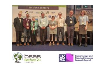 Photograph of the presenters from the "Climate change and endemic diseases" session sponsored by BBSRC.